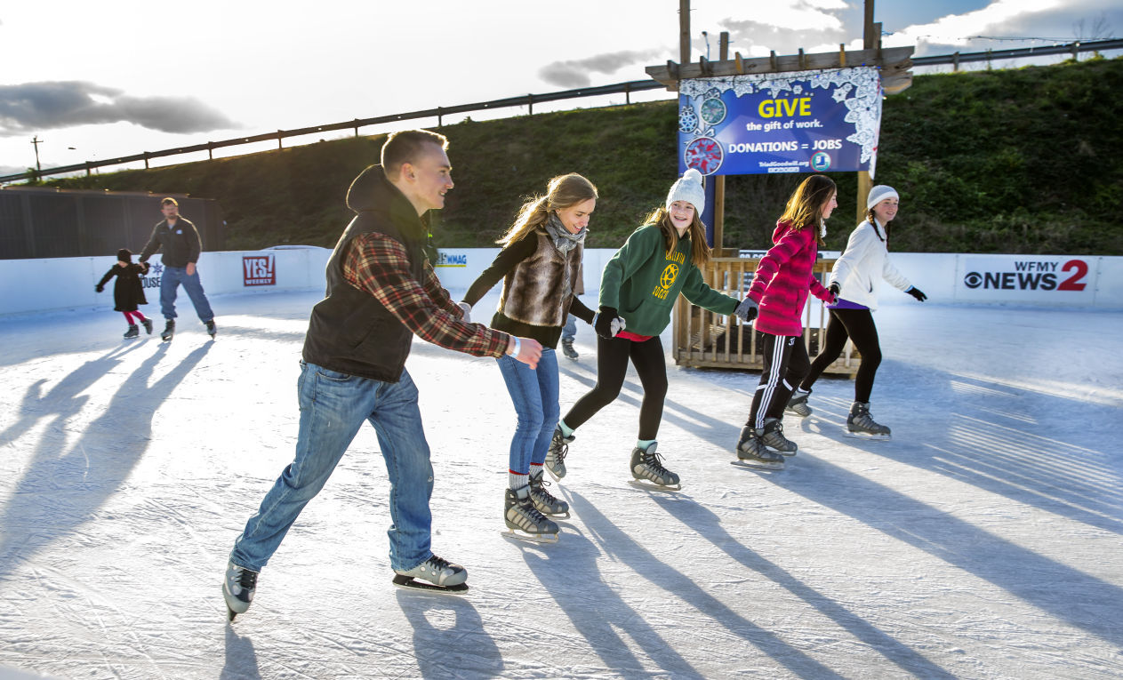 Piedmont Winterfest skating rink